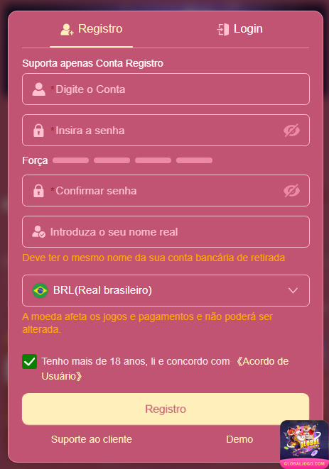 Segurança globaljogo.com
